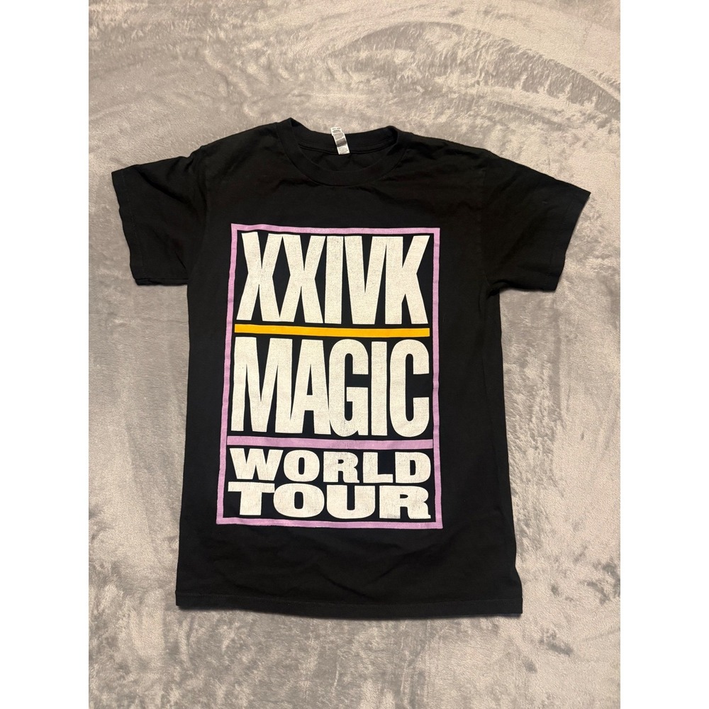 Alstyle Bruno Mars T-Shirt Mens Small Black 24K Magic World Tour Concert Graphic